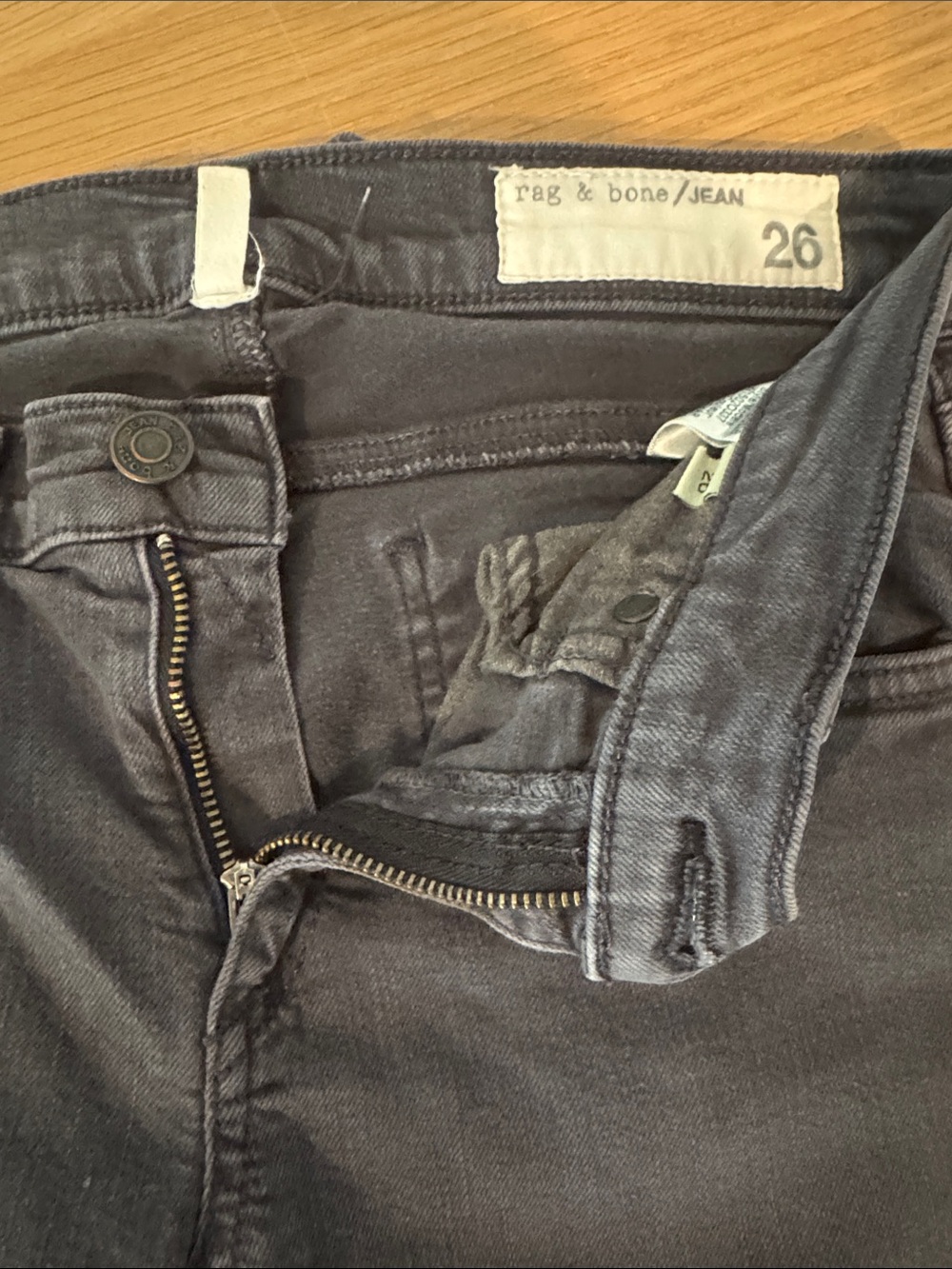 rag & bone Women's Skinny Jeans in Washed Black